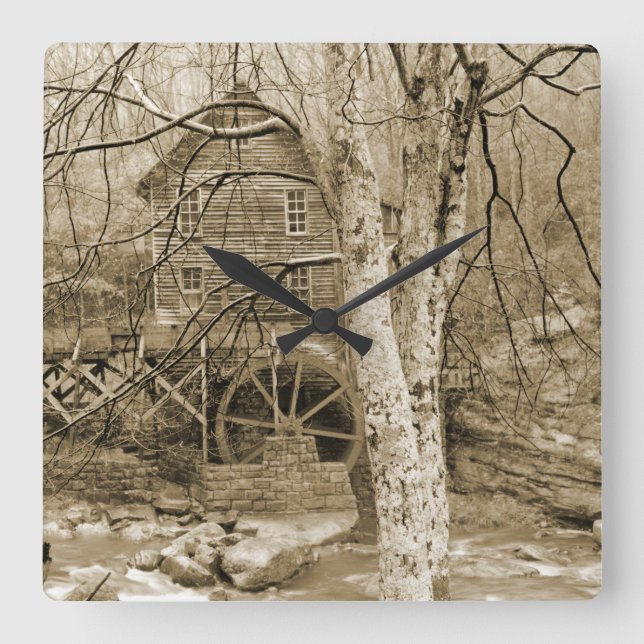 Relógio Quadrado Vintage (Frente)