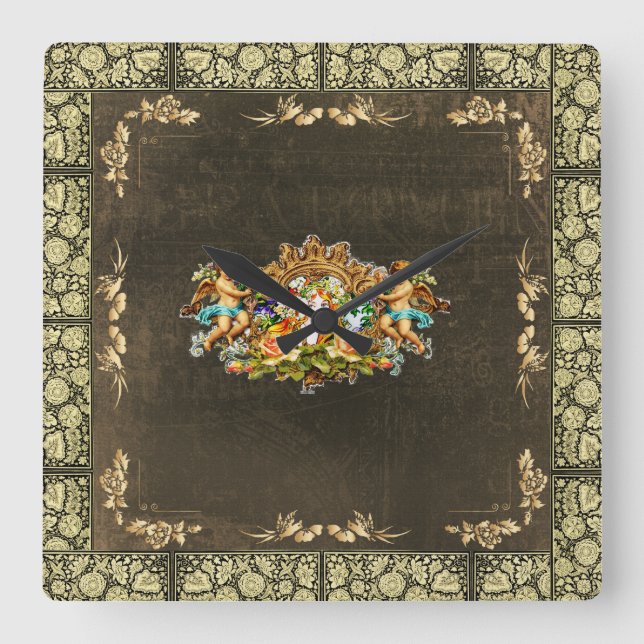 Relógio Quadrado Vintage 114 (Frente)