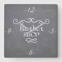 Vintage chalkboard barber compra espirais brancas