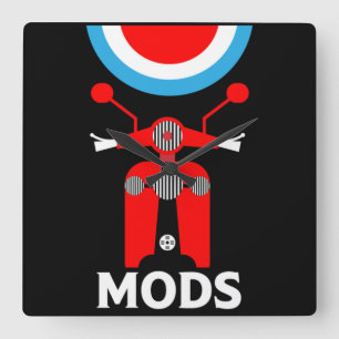 Relógio Quadrado Vintage Inspirou Os Mods E Rockers Britânicos