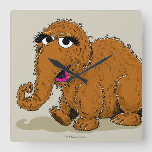 Relógio Quadrado Vintage Snuffleupagus