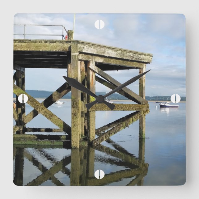 RELÓGIO QUADRADO VISÕES DE PAREDES (Frente)