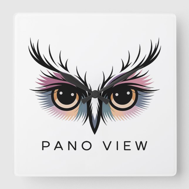 Relógio Quadrado vista de pano (Frente)