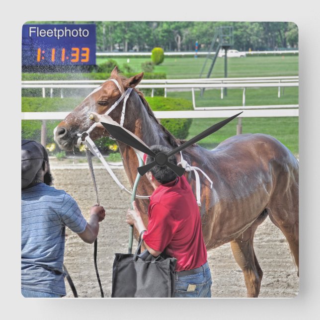 Relógio Quadrado Vitórias de Spango em Belmont Park (Frente)