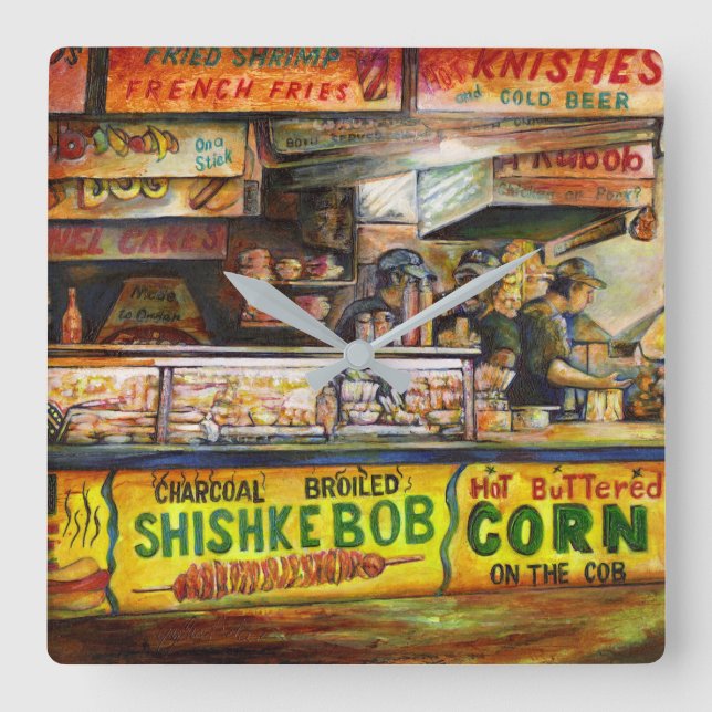 Relógio Quadrado Você não pode competir com isso (Frente)