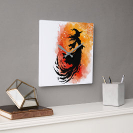 Relógio Quadrado Voo Do Ember Shadow-No Text