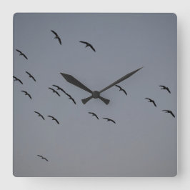 Relógio Quadrado Voo noturno
