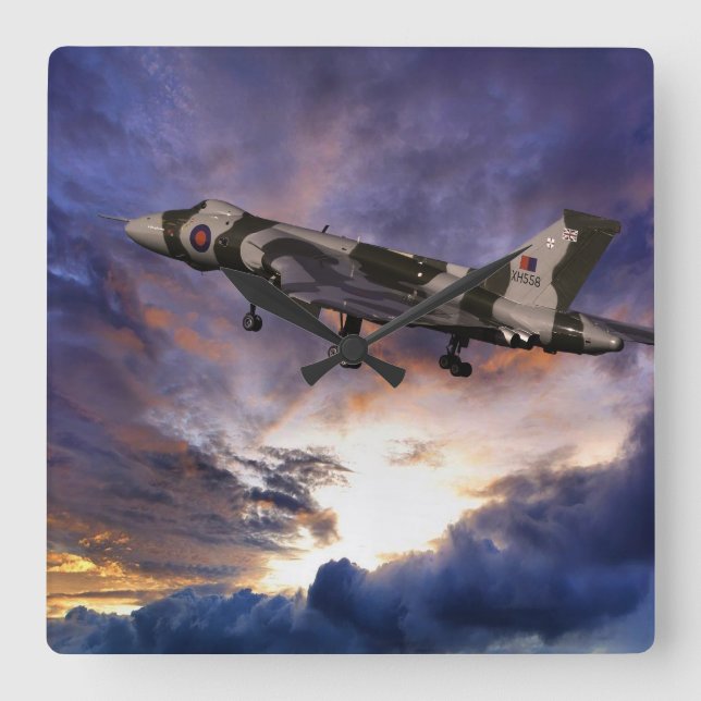 Relógio Quadrado Vulcan descola (Frente)