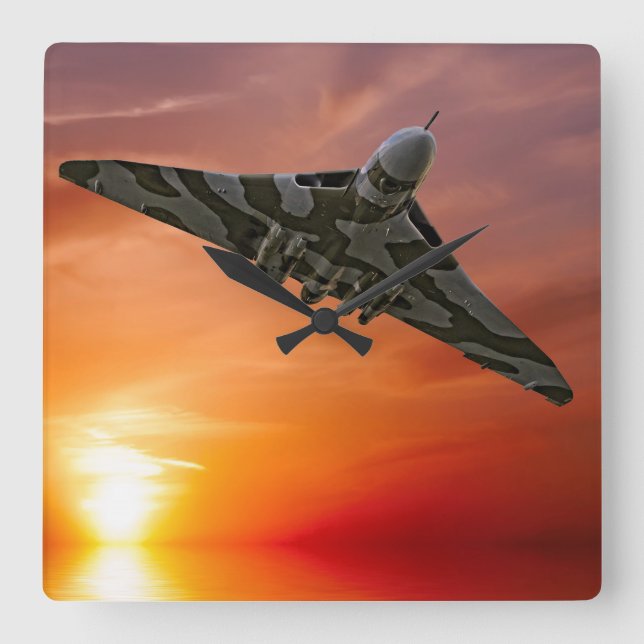 Relógio Quadrado Vulcano Sunset (Frente)