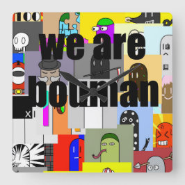 Relógio Quadrado wa are bouman#1