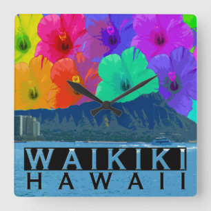 Relógio Quadrado Waikiki