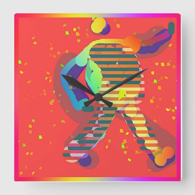 RELÓGIO QUADRADO WALK TALL (Frente)