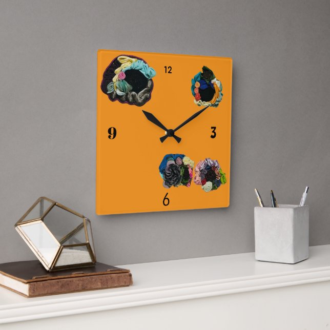 Relógio Quadrado Wall Art & Décor > Clocks (Escritório)