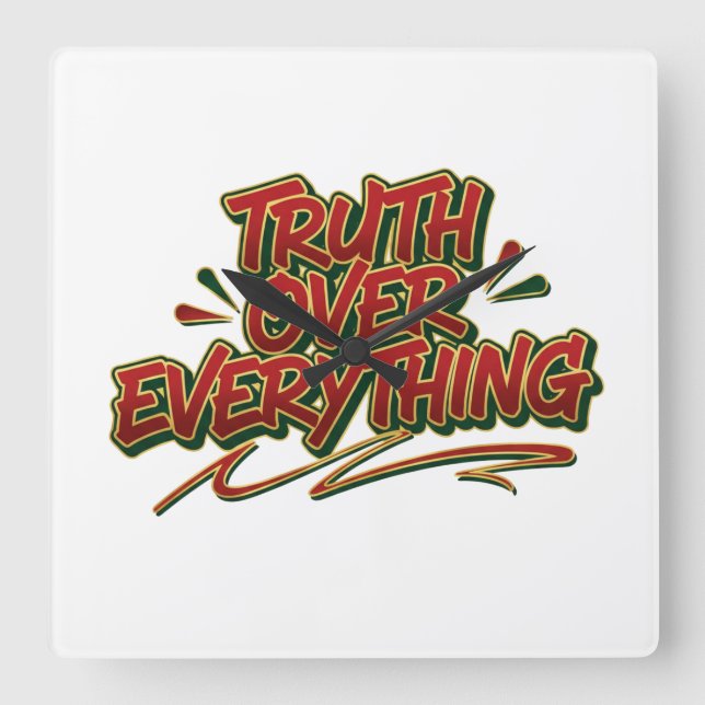 Relógio Quadrado Wall Clock (Frente)