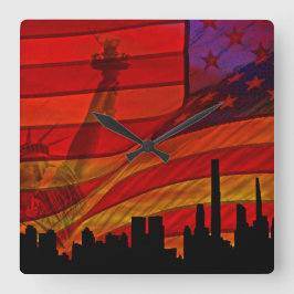 Relógio Quadrado Wall Clock