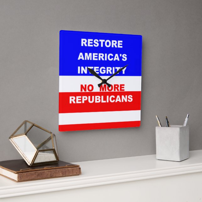 Relógio Quadrado Wall Clock (Escritório)