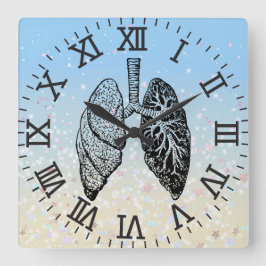 Relógio Quadrado Wall clock para o centro médico