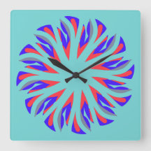 Wall Clock, um elegante design clássico multicolor