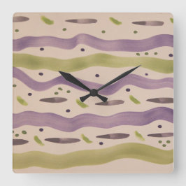 Relógio Quadrado Wall Decor Art