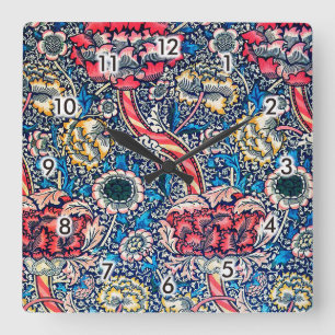 Relógio Quadrado Wandle, William Morris