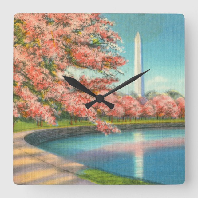 Relógio Quadrado Washington (Frente)
