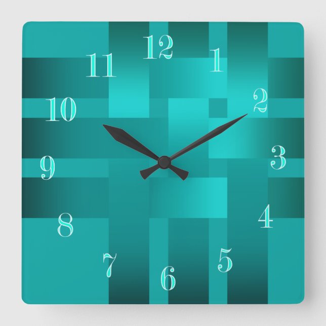 Relógio Quadrado Weaving, ribbons , satin (Frente)