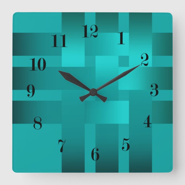 Relógio Quadrado Weaving, ribbons , satin (Frente)