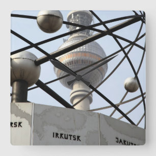 Relógio Quadrado Weltzeituhr Fernsehturm Berlim