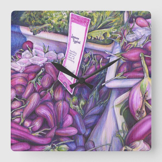 Relógio Quadrado Whisk Well for Whale Soup (Frente)