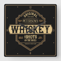 Whiskey personalizado no Bar do rótulo do líquido