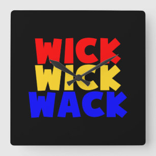 Relógio Quadrado Wick Wick Wack