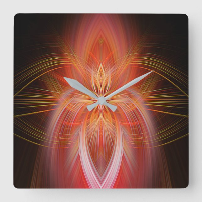 Relógio Quadrado Wild Iris (Frente)