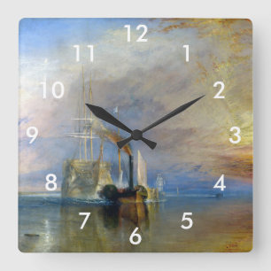 Relógio Quadrado William Turner - O Temeraire Lutador