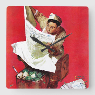 Relógio Quadrado Willie Gillis em K.P