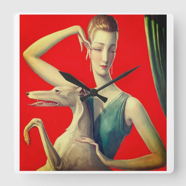 Relógio Quadrado Wladyslaw Theodore Benda (Frente)