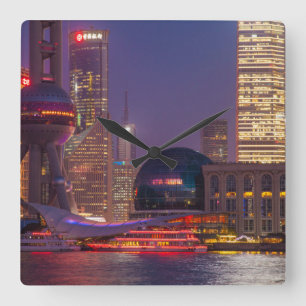Relógio Quadrado Xangai Centro, China