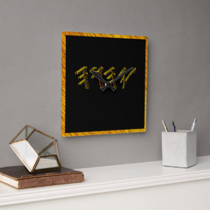 Relógio Quadrado YAHUAH - O Nome Mais Alto 01-01