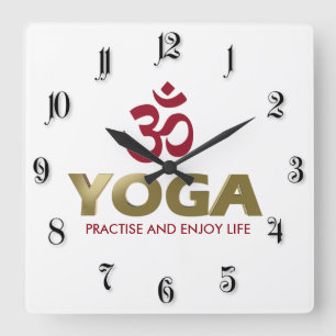 Relógio Quadrado Yoga