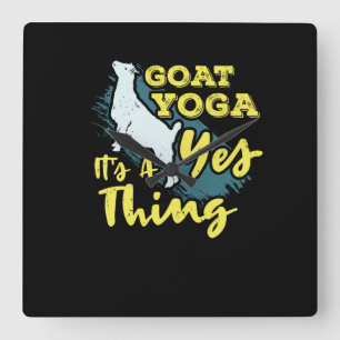 Relógio Quadrado Yoga Cabra Goatyoga