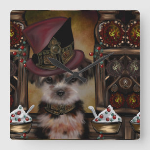 Relógio Quadrado Yorkie Poo