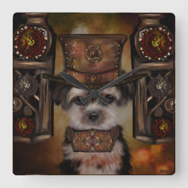 Relógio Quadrado Yorkie Poo
