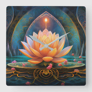 Relógio Quadrado Zen Wall Clock