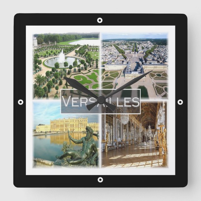 Relógio Quadrado zFR042 VERSAILLES The Palace, França (Frente)