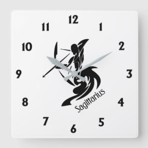 Relógio Quadrado Zodiac Sagittarius