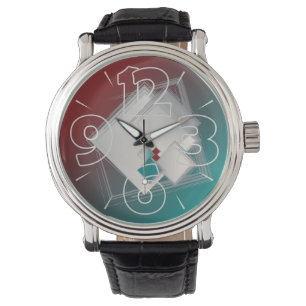 Relógio Quadrados Fibonacci Reproduzíveis