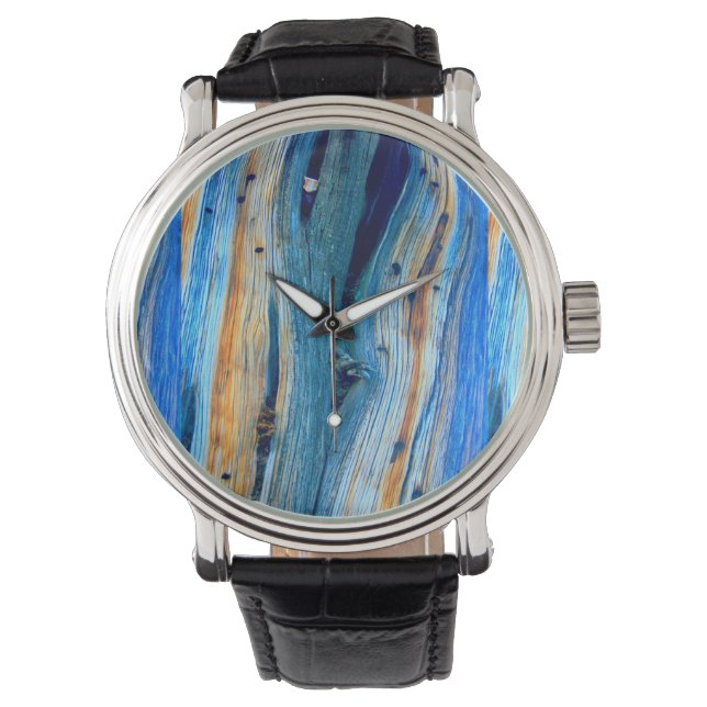 Relógio quadro azul-marinho (Frente)