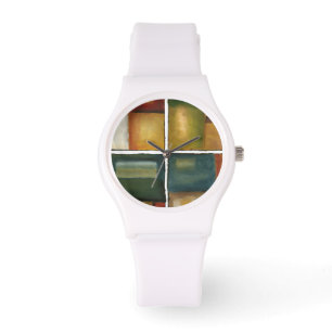 Relógio Quatro Pintura Paneled de Jennifer Goldberger