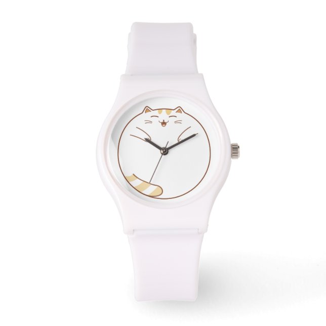 Relógio Que Horas É Que Significa? (Gato de Pé) (Frente)