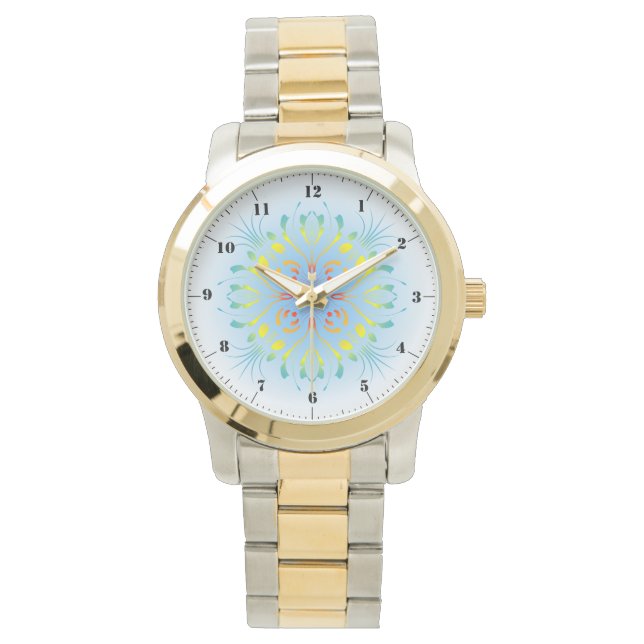 Relógio Rainbow Fountain Personalizável Watch (Frente)