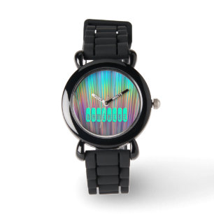 Relógio Rainbow Watch. Holográfico! Adicione o nome ou lo